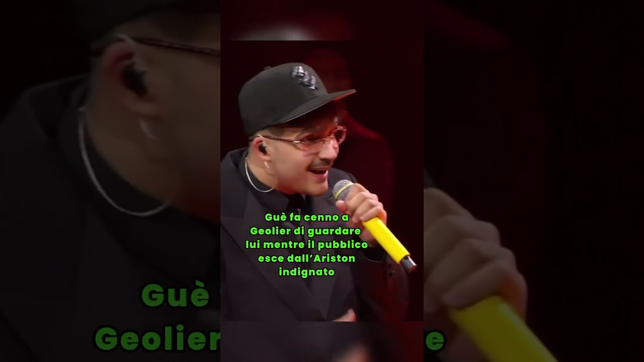 Gu&egrave; grande uomo #trapitaliana #viral #concerto #sanremo #geolier #gu&egrave;pequeno #pubblico #indignazione