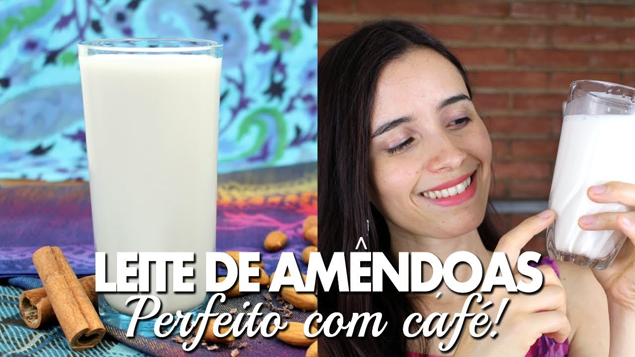 Leite de amêndoas cremoso | O LEITE MAIS GOSTOSO! Perfeito com CAFÉ
