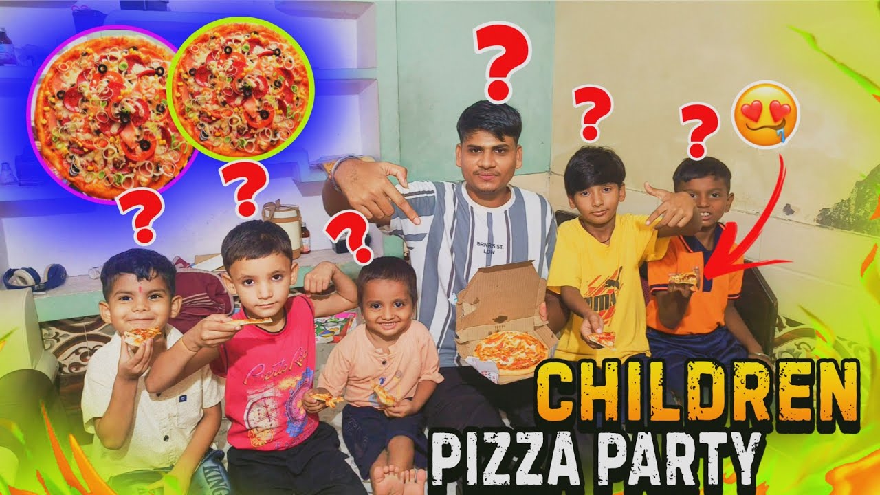 CHILDREN PIZZA PARTY 🍕😍 DAILY VLOGGING 💯 (69 )