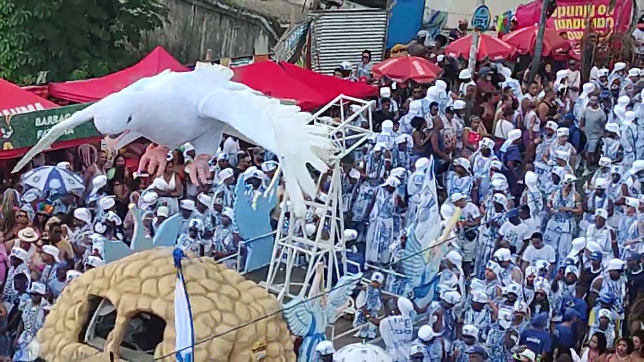 Extraordinário manto da PAZ  Filhos de Gandhy ao som do Afoxé @LuluBahiaTVEntertainmentNews