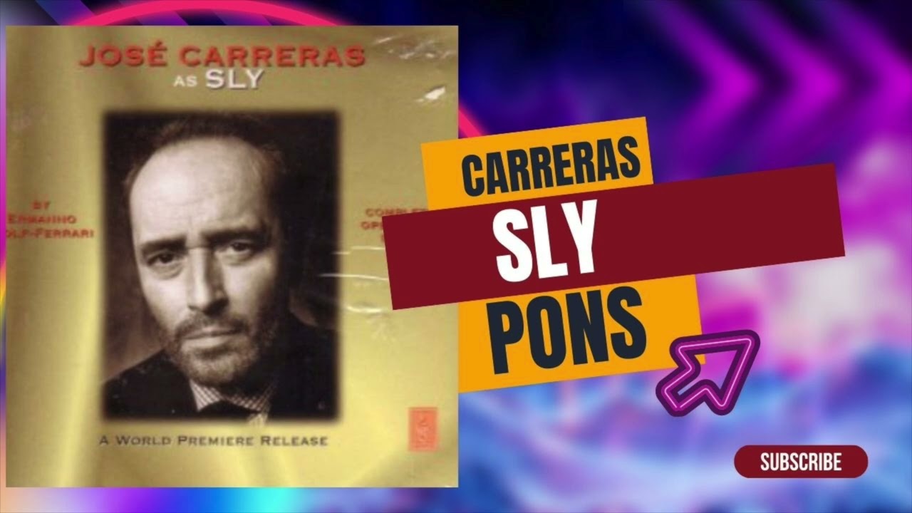 SLY - FULL OPERA - CARRERAS - DESSI - PONS - FRÜBECK DE BURGOS -ZURICH - 1998