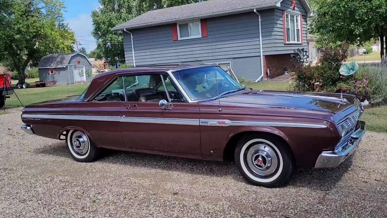 Plymouth Sport Fury 361 TorqueFlite 1964 года, оригинальный пробег 61 тыс. миль, заводской кондиц...