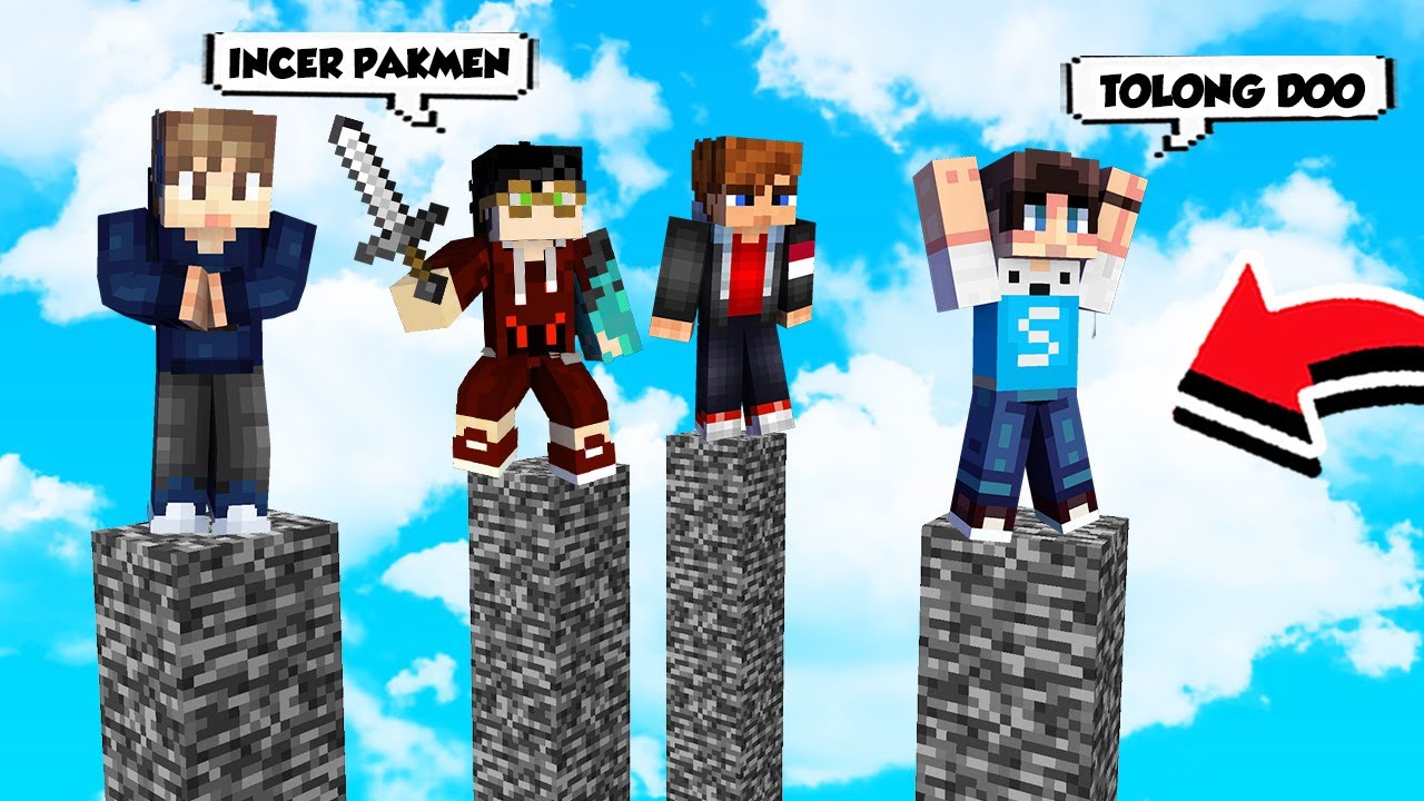 AKU TERBULLY 4 FATHER DI PERTARUNGAN RANDOM BLOCK MINECRAFT!!!