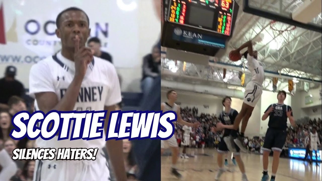 Scottie Lewis SILENCES Haters, Leads Ranney to 1st Shore Conference Final - Ranney/CBA Highlights
