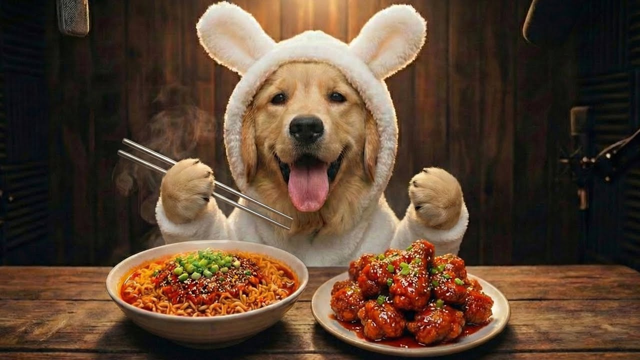 ASMR MUKBANG | 🔥 “Buldak Fire Noodles & Korean Sauce Fried Chicken – Ultimate Heat Combo!”