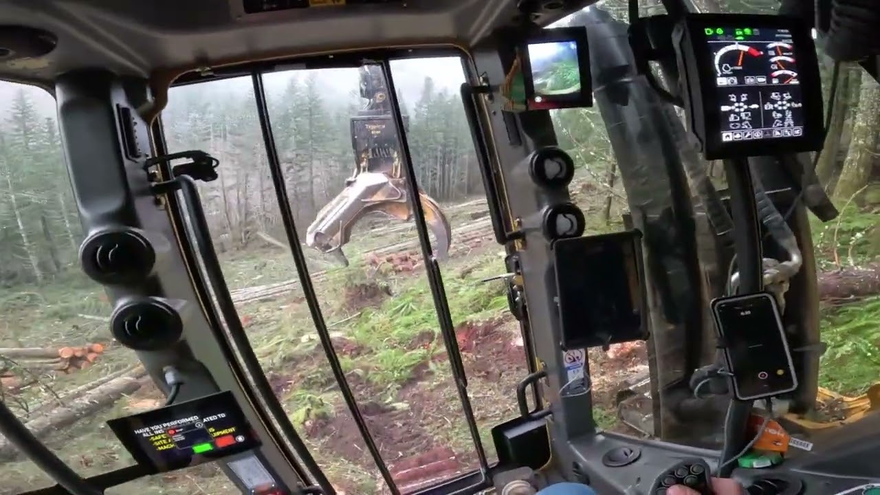 Подъем в гору, чтобы добыть последний кусок с Tigercat LS855E