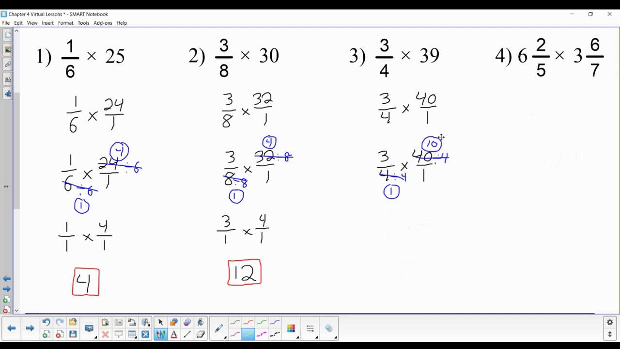 Estimating Products with Fractions