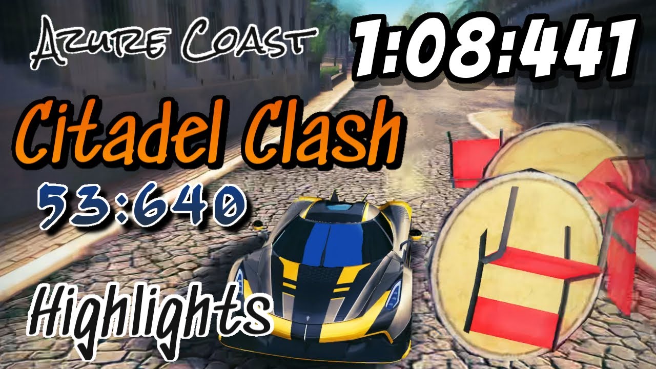 Asphalt 8 | Azure Coast 1:08:441😎🔥 Citadel Clash 53:640😎🔥 & Other Gauntlet Defense + Highlights