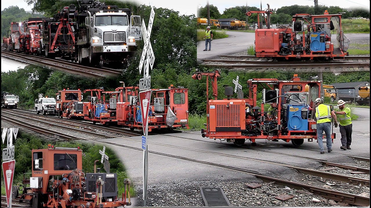 MAINTENANCE OF WAY Railroad Equipment Parade at Norfolk Southern tracks