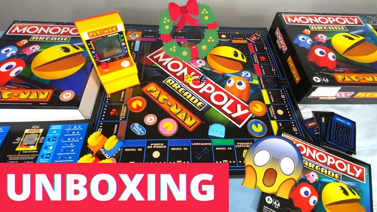Unboxing MONOPOLY ARCADE PAC - MAN😱💛😍[EDICIÓN de COLECCIONISTA]🎉🎁85° ANIVERSARIO de MONOPOLY🥳HASBRO🎲