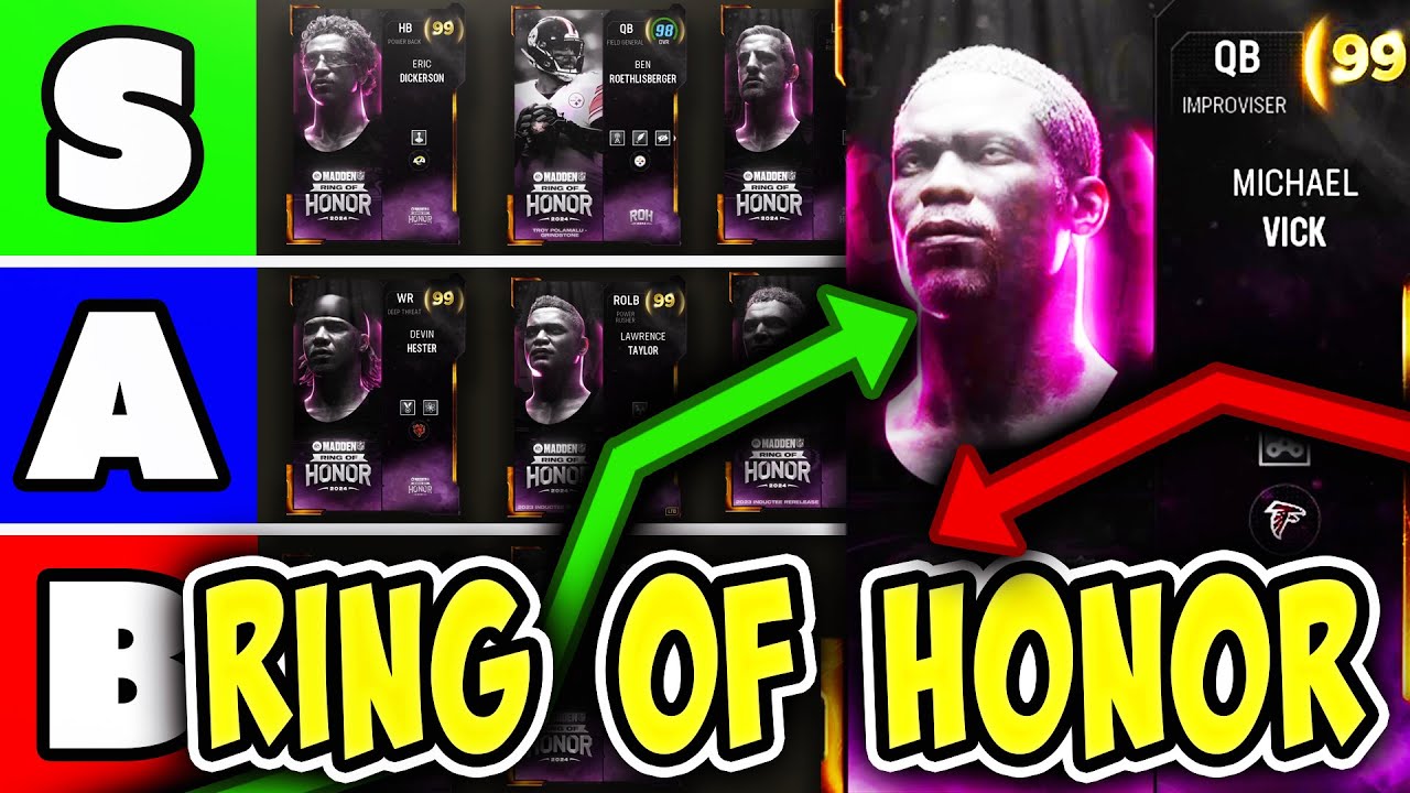 RANKING Every RING OF HONOR Card in Madden NFL 24 (Tier List)