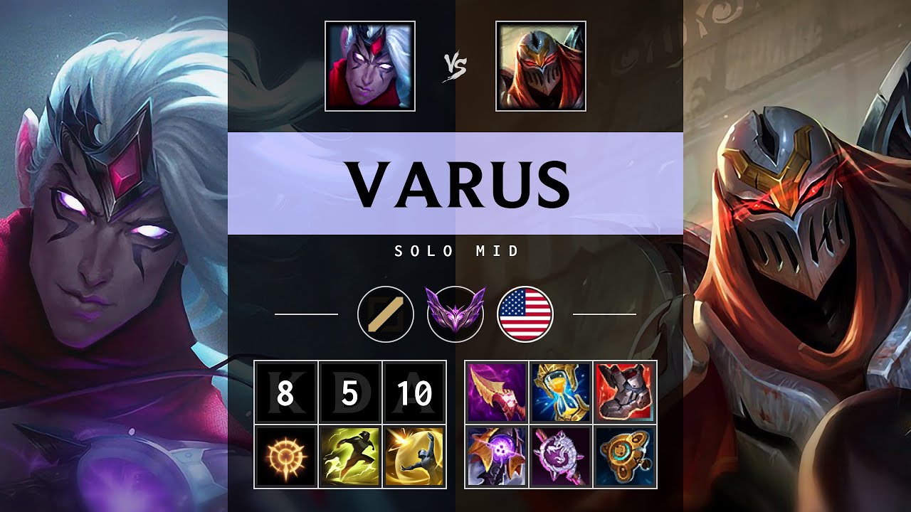 Varus Mid vs Zed - NA Master Patch 25.12