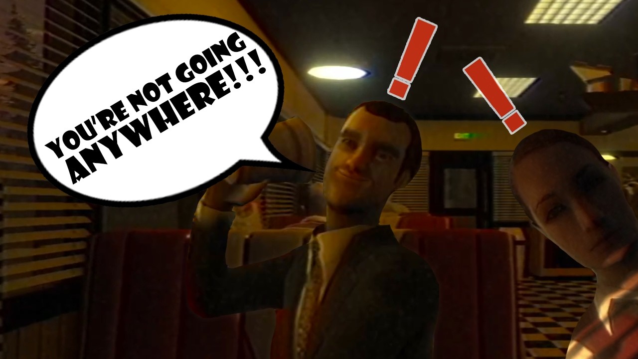 Playing a horror game but I spend the whole time in a diner