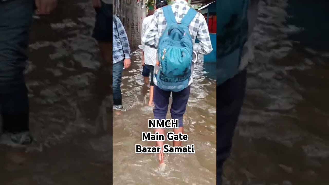 #heavy rain #patna #barish #students