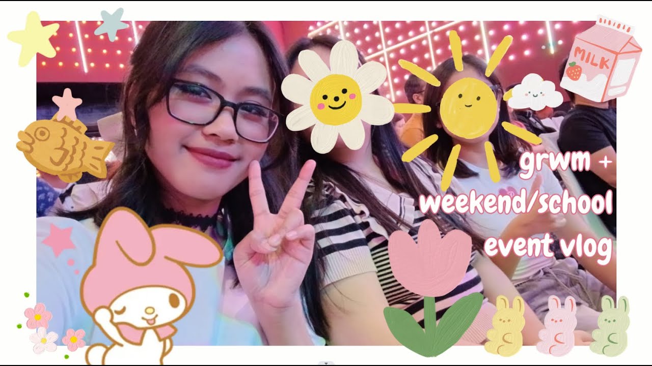 grwm + weekend/school event vlog!!