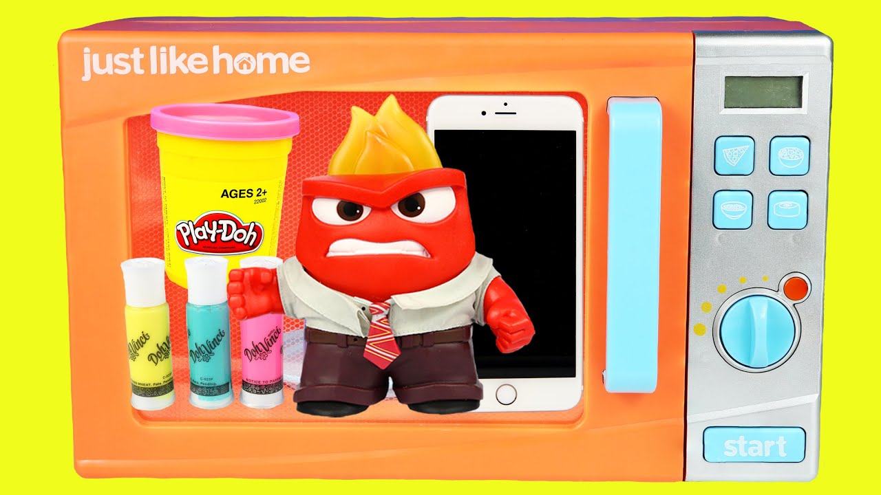 Microwave JUST LIKE HOME surprises Play doh Dohvinci Inside Out iPhone 6s Plus Paw Patrol Frozen