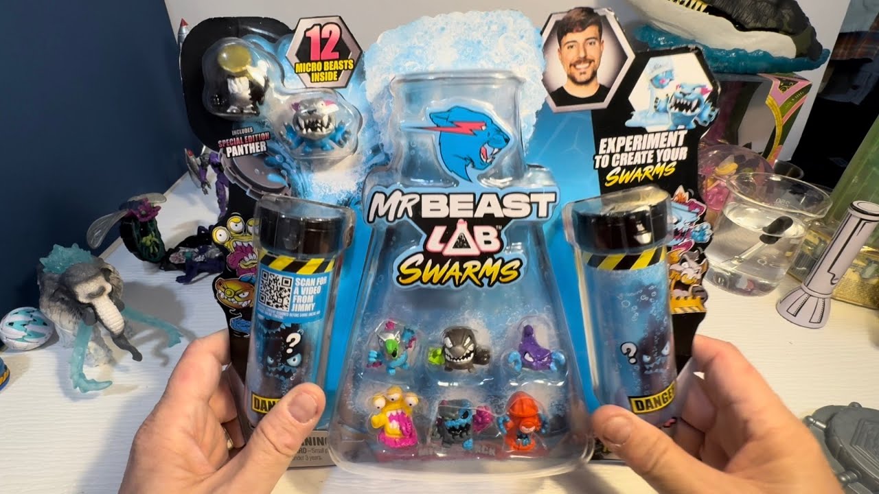 Открытие набора Mr Beast Lab Alpha Series Mega Lab Pack