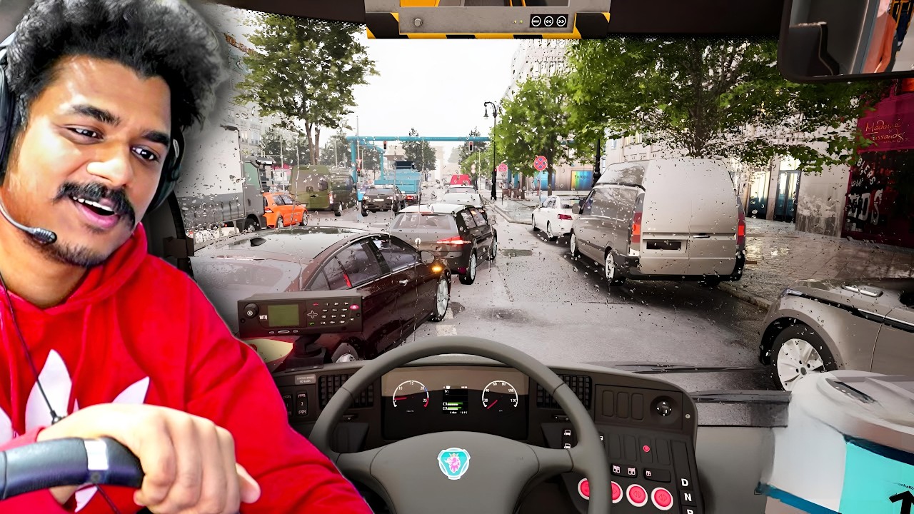 KSRTC Kerala BUS DRIVER IN EUROPE 🔥 | LOGITECH G29