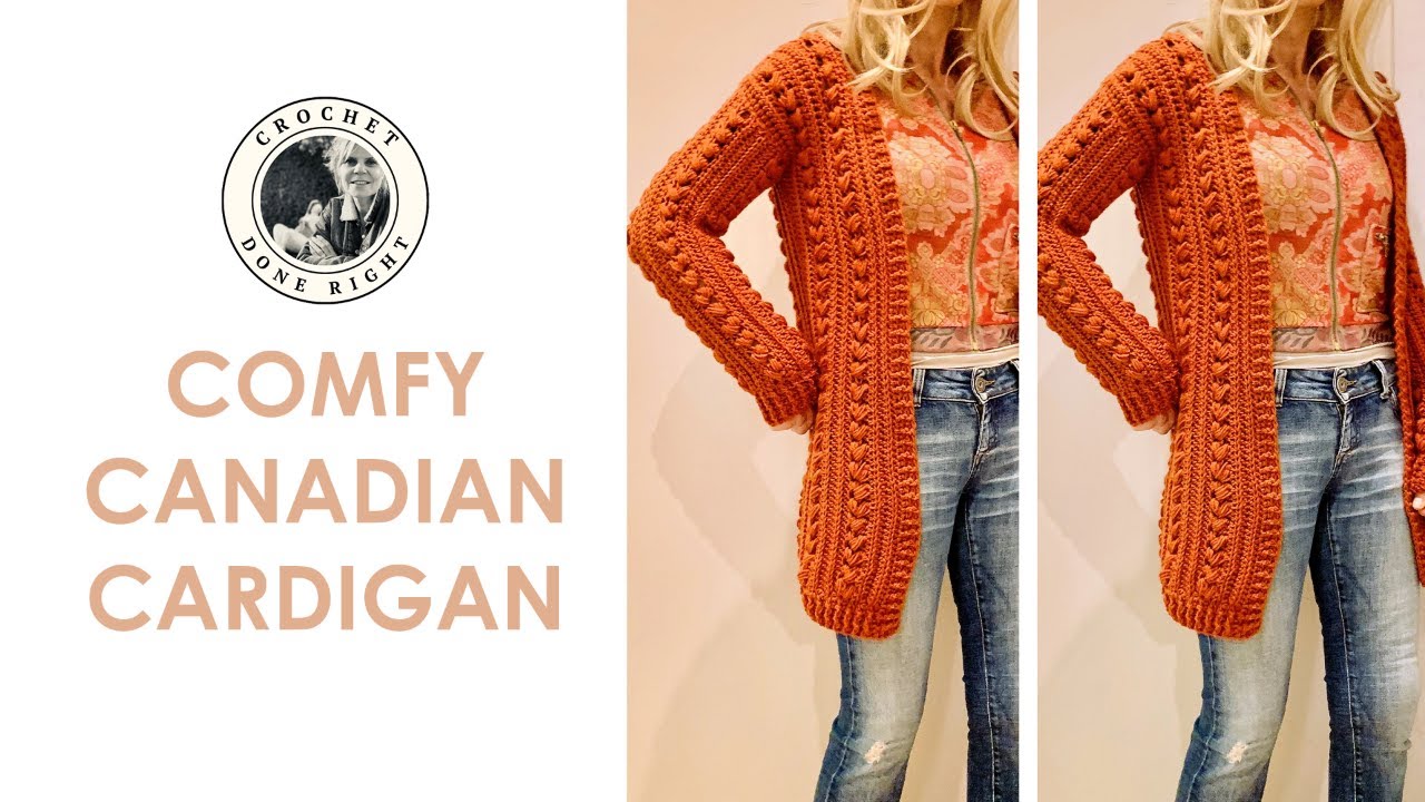 FAST & EASY CROCHET EYECATCHER | Comfy Canadian Cardigan