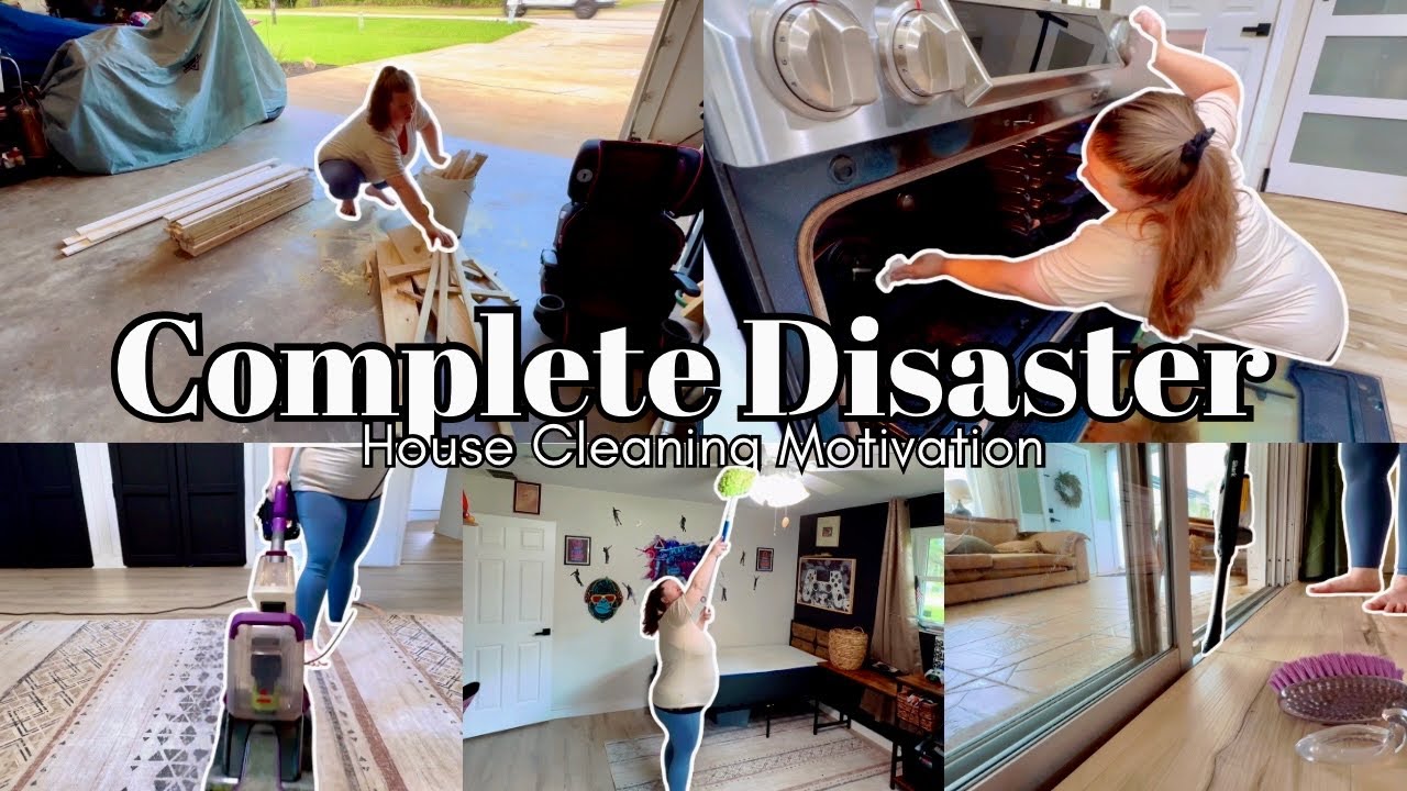 Complete Disaster! Showing It All Extreme Deep Cleaning Motivation / Whole House Clean With Me