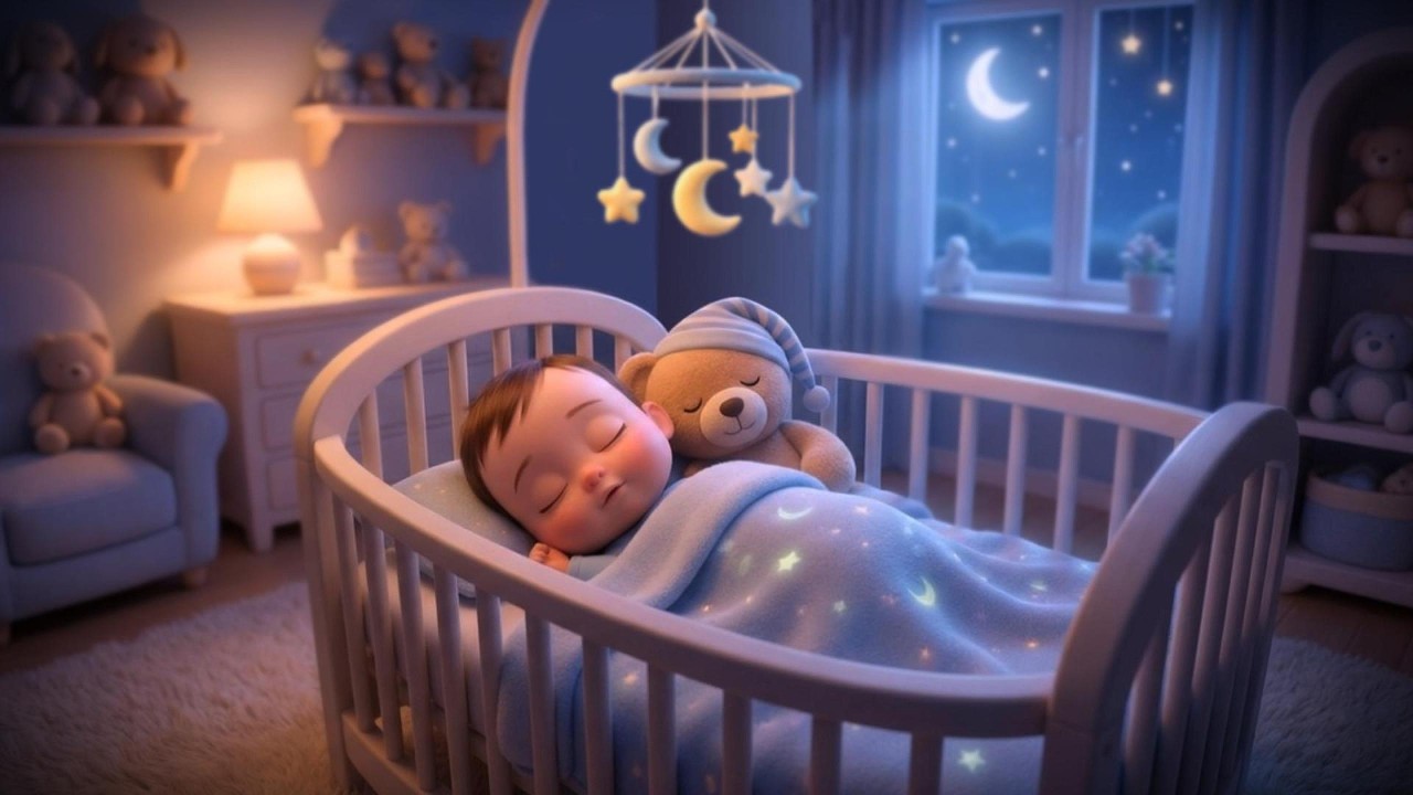 💤 Dreamland Baby Sleep 🧸 Mozart Brahms Cozy Bear Lullaby 🌙 | 1 Hour Baby Sleep Music