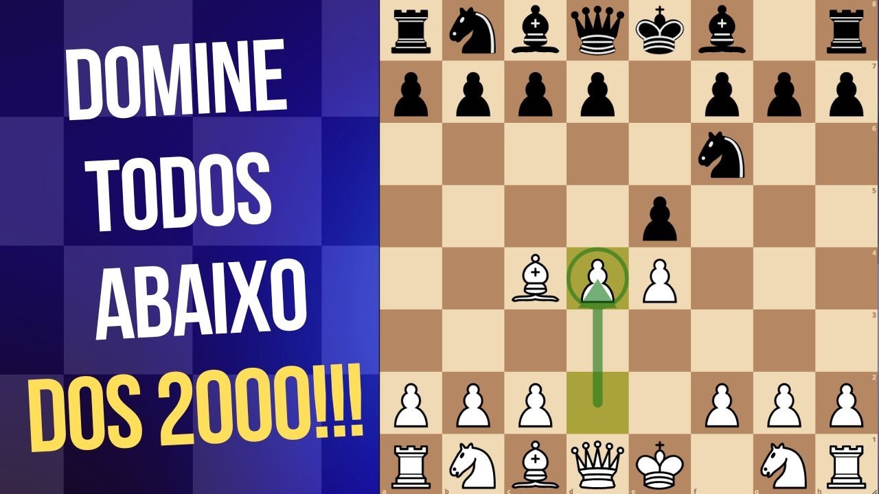 Abertura Agressiva e Perfeita pra Iniciantes!!! Conheça o Gambito Ponziani!!!