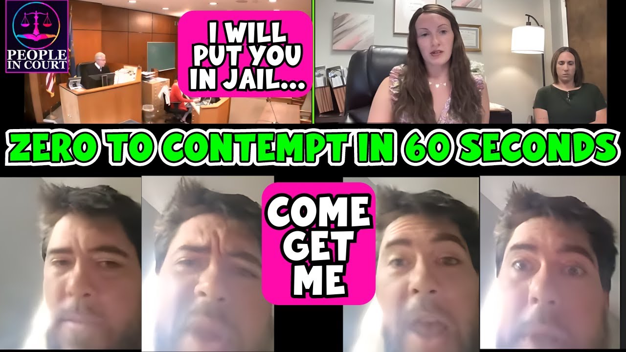 DEADBEAT DAD GOES FROM ZERO TO CONTEMPT IN RECORD TIME