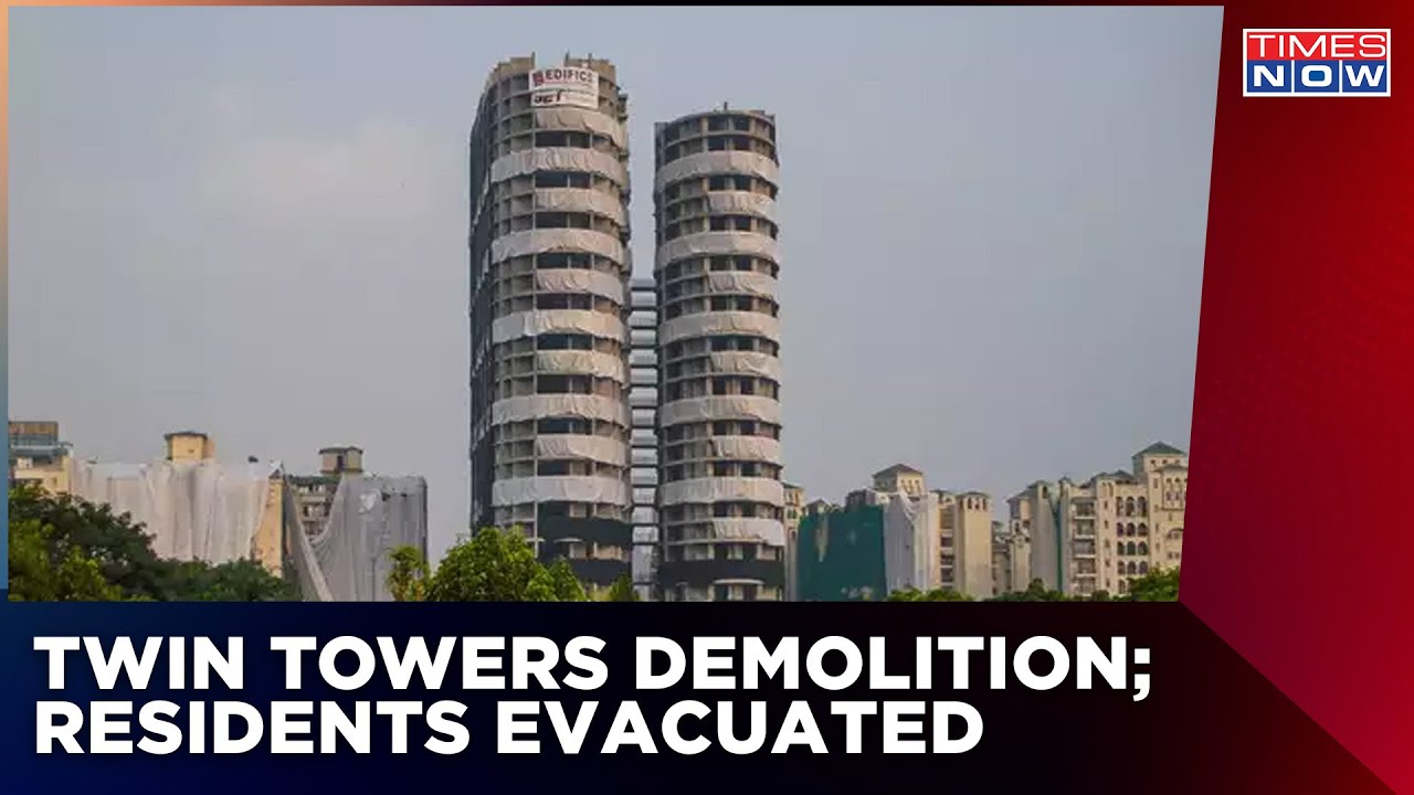 Noida Twin Towers Demolition; Residents Evacuated | Noida Expressway Will Be Shut | Latest News