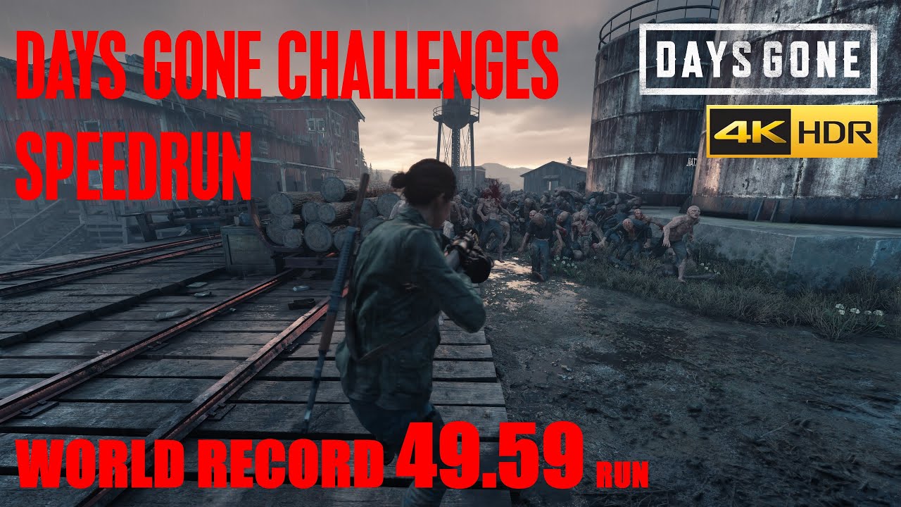 WORLD RECORD SPEEDRUN ON THE DAYS GONE CHALLENGES, 49.59