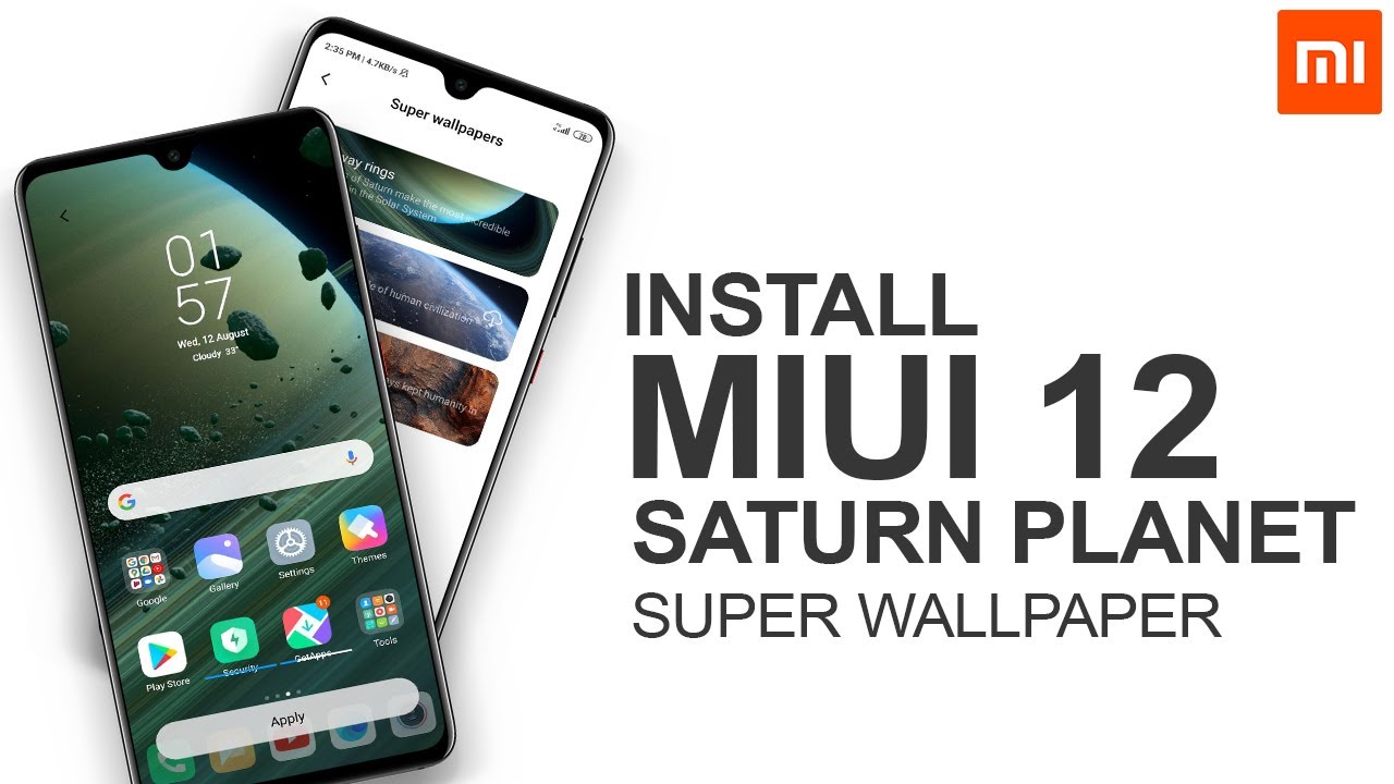 Enable MIUI 12 Planet Saturn Super Wallpaper On Any Xiaomi Phone [No Root]