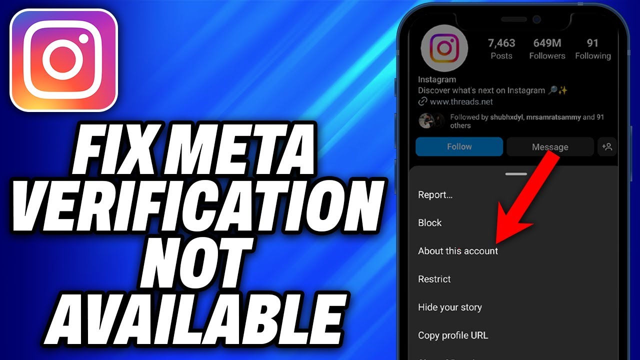 How To Fix Meta Verification Not Available On Instagram - Easy Fix
