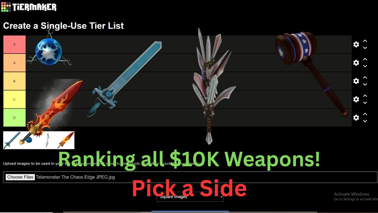 Ranking all $10K Weapons in Pick a Side
