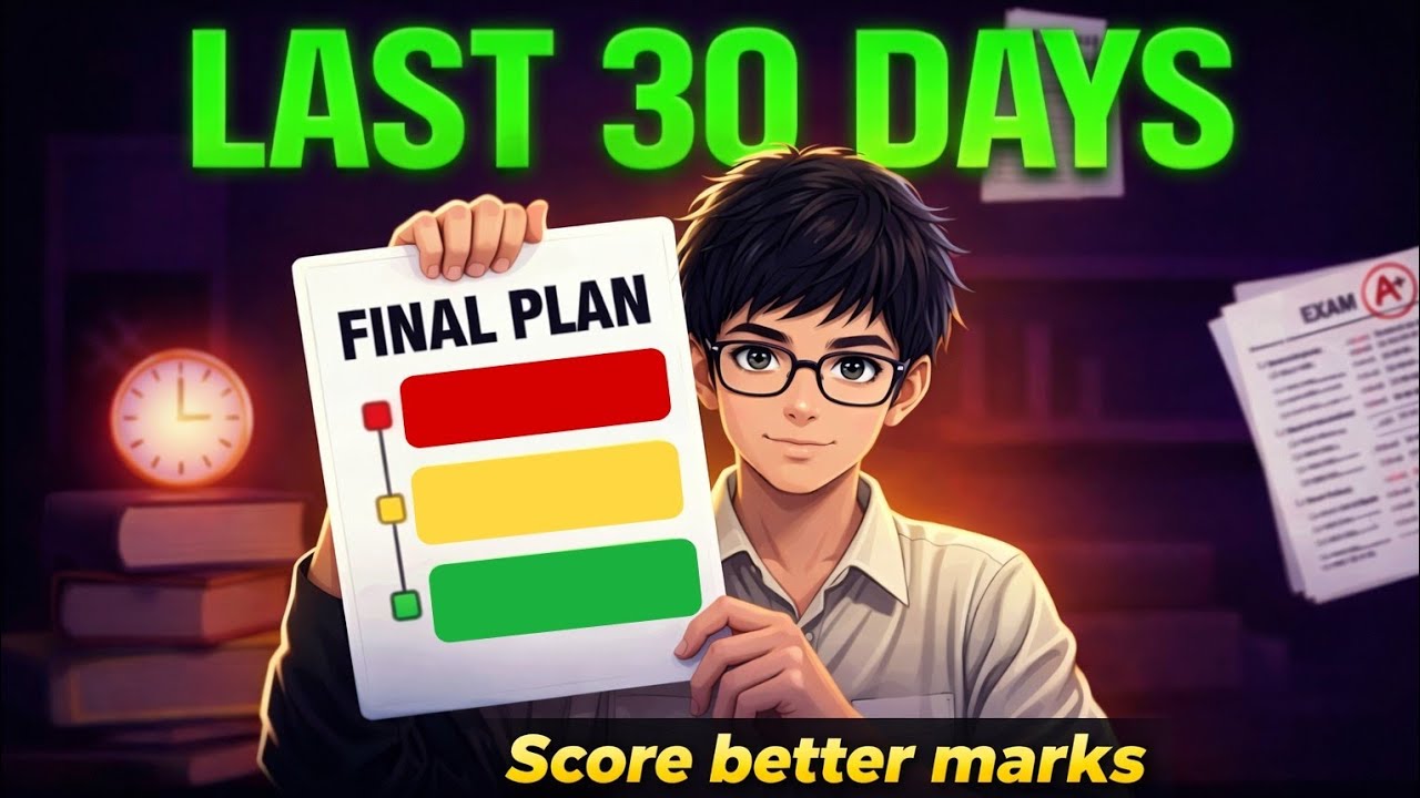 Last 30 Days Study Plan to Score Better Marks (No BS) 