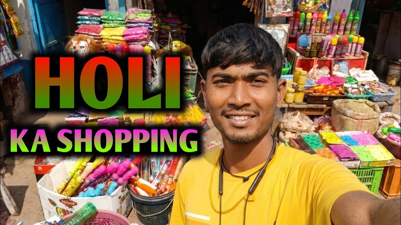 Holi Shopping 2026 😀 #sachin 