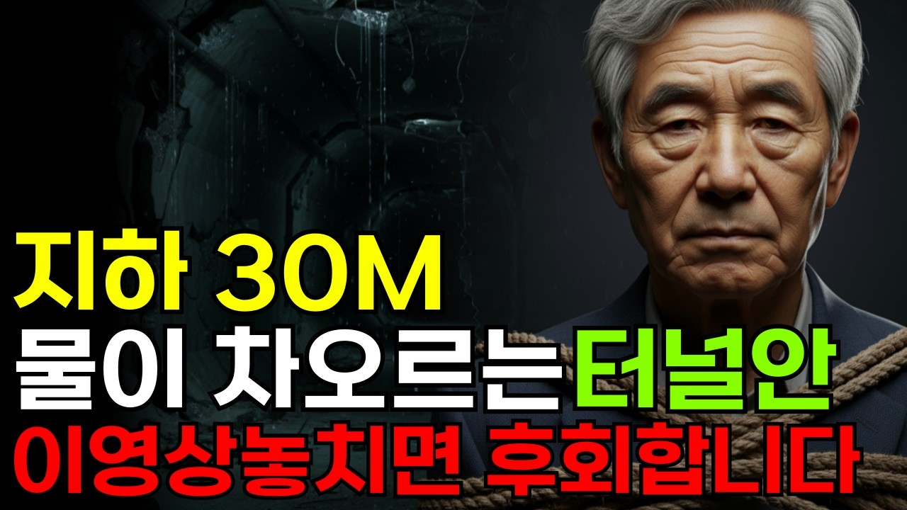 |시니어 오디오북| 지하 삼십 미터, 물이 차오르는 터널 안에서 이십 년 전 진실이 터졌습니다.