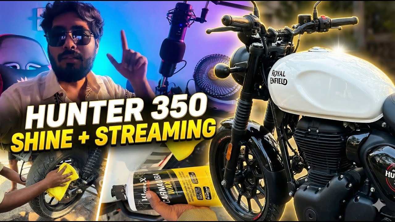 Hunter 350 Polish and YouTube Streaming  Setup VLOG 🙃🙃| #7 VLOG | SHUBZARISE IS LIVE