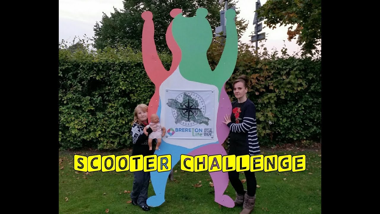 Scooter challenge at the park with my Mum