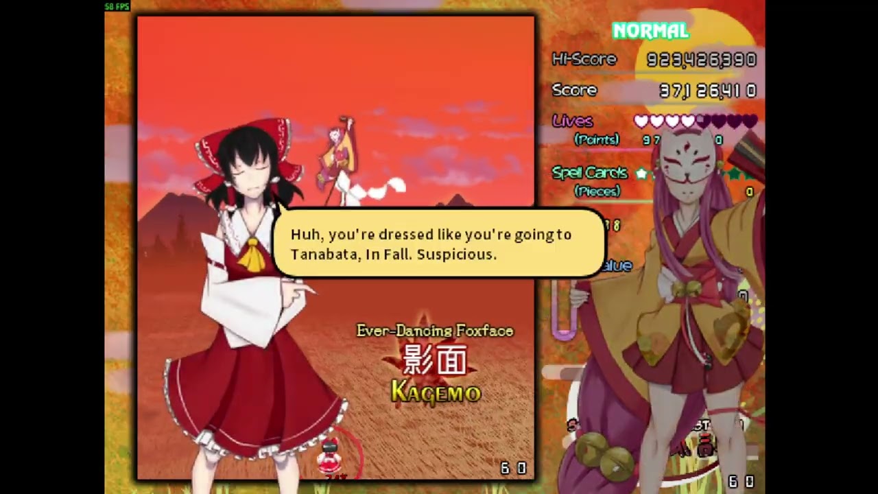 Touhou Servants of Harvest Wish | normal 1cc, 923m score