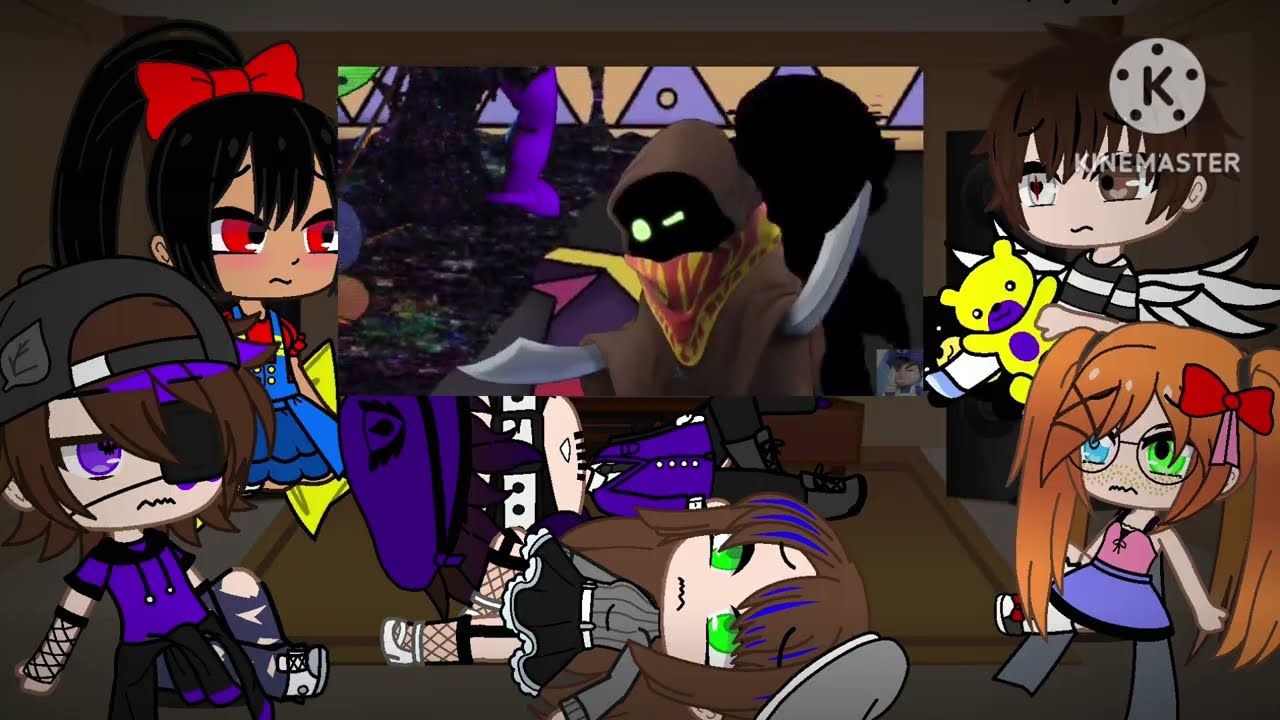⬛️😈@PrincessRosalinaGalaxyQueen and Afton Family React to FNF SMG4:Glitched Realities!😨
