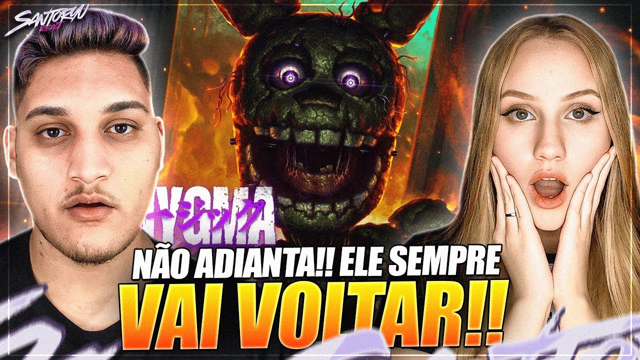 Sua Agonia | Springtrap/William Afton (Five Nights at Freddy's) | Enygma - REACT EM CASAL
