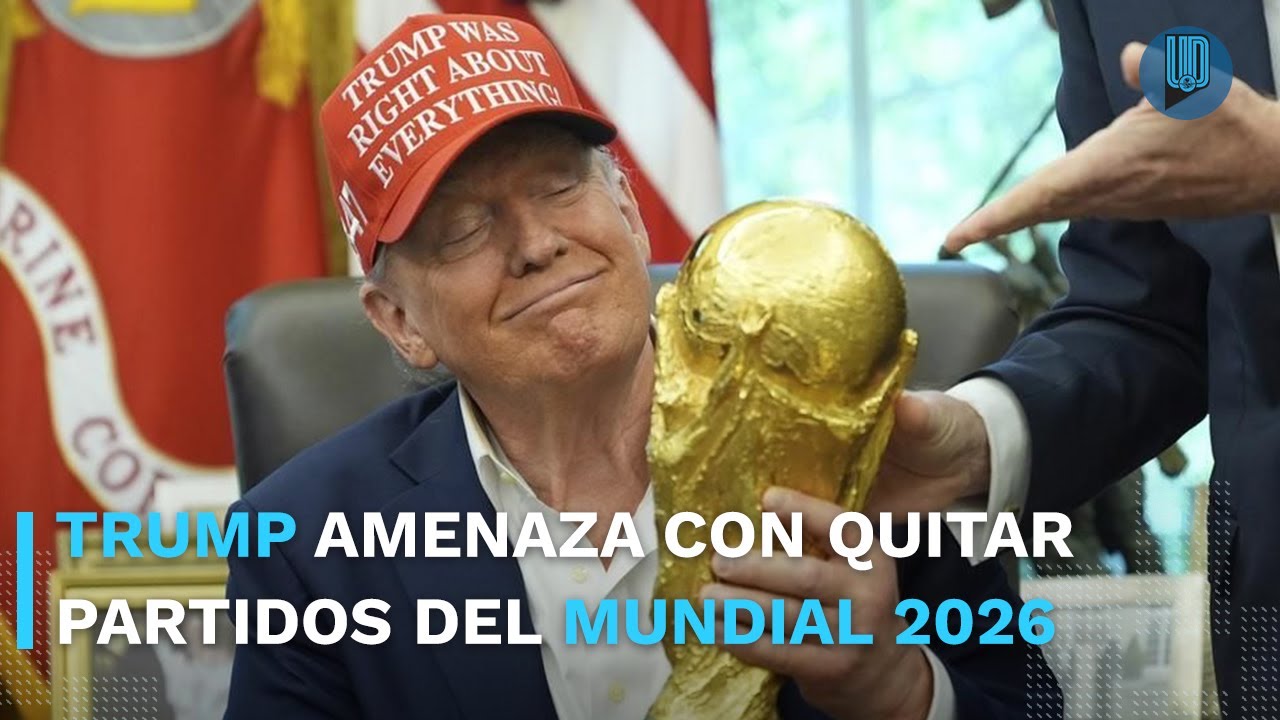 😱 Donald Trump amenaza con quitar sedes del Mundial 2026 a ciudades dem&oacute;cratas ⚽🇺🇸