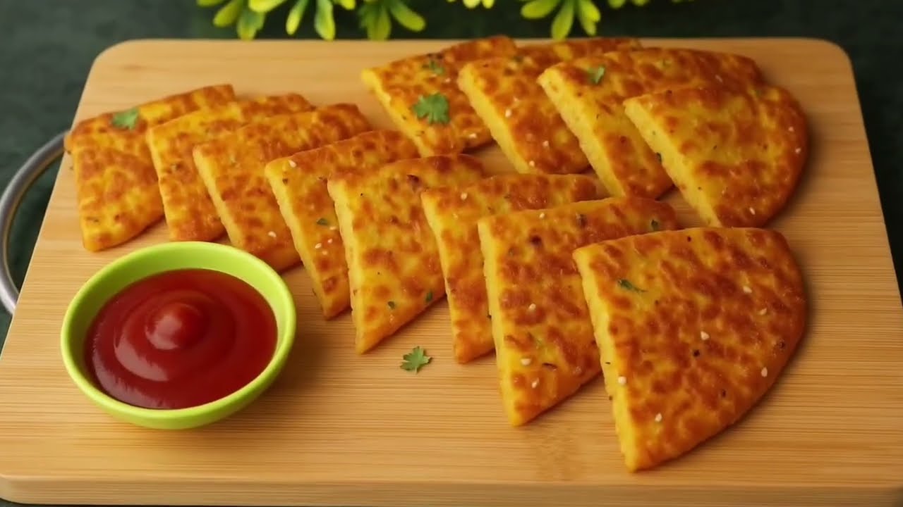5 Minute માં બનતો સૂજી-બેસન વેજ પૅનકેક | Healthy Breakfast Idea!