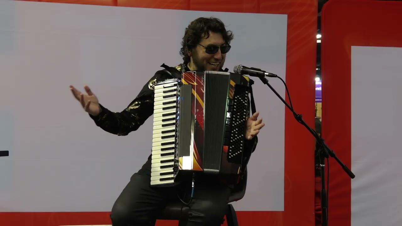 Cory Pesaturo MIDI Accordion Performance at NAMM 2026