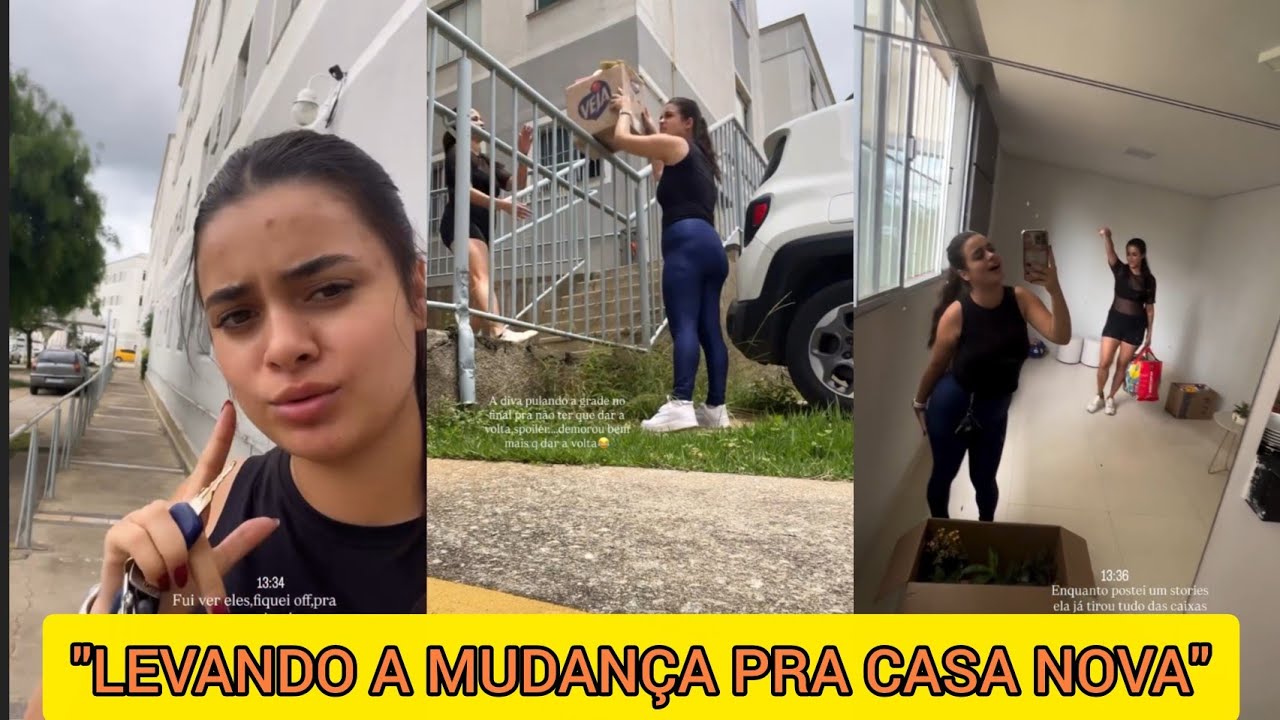 INARA LUIZA JÁ ESTÁ LEVANDO A MUDANÇA PRA CASA NOVA 