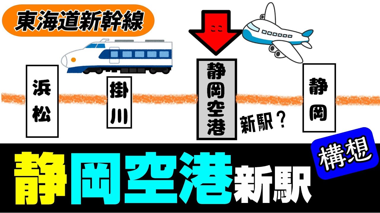 【静岡空港新駅】東海道新幹線の新駅の構想、本当にできる？