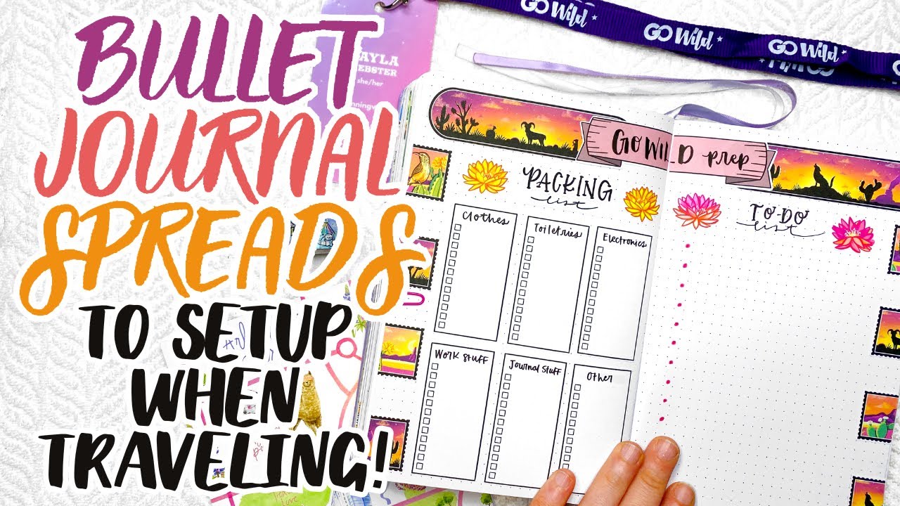 5 незаменимых разворотов для путевого журнала ✈️ Идеи и вдохновение для Bullet Journal