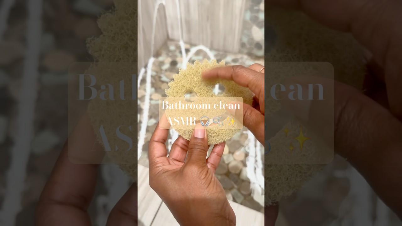 ASMR Bathroom Cleaning ✨ Satisfying Scrub & Shine 🧽🚿