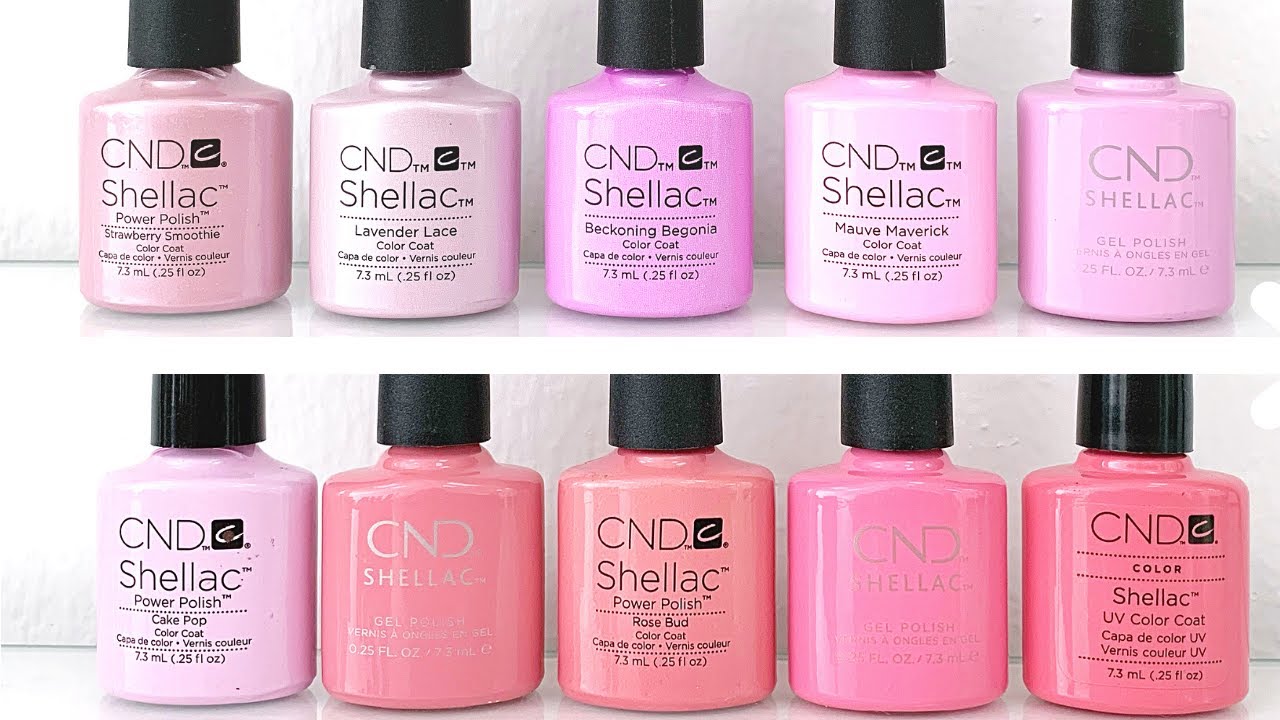 SWATCHING THE ENTIRE CND SHELLAC LINE 2021 [LAVENDERS AND PINKS]