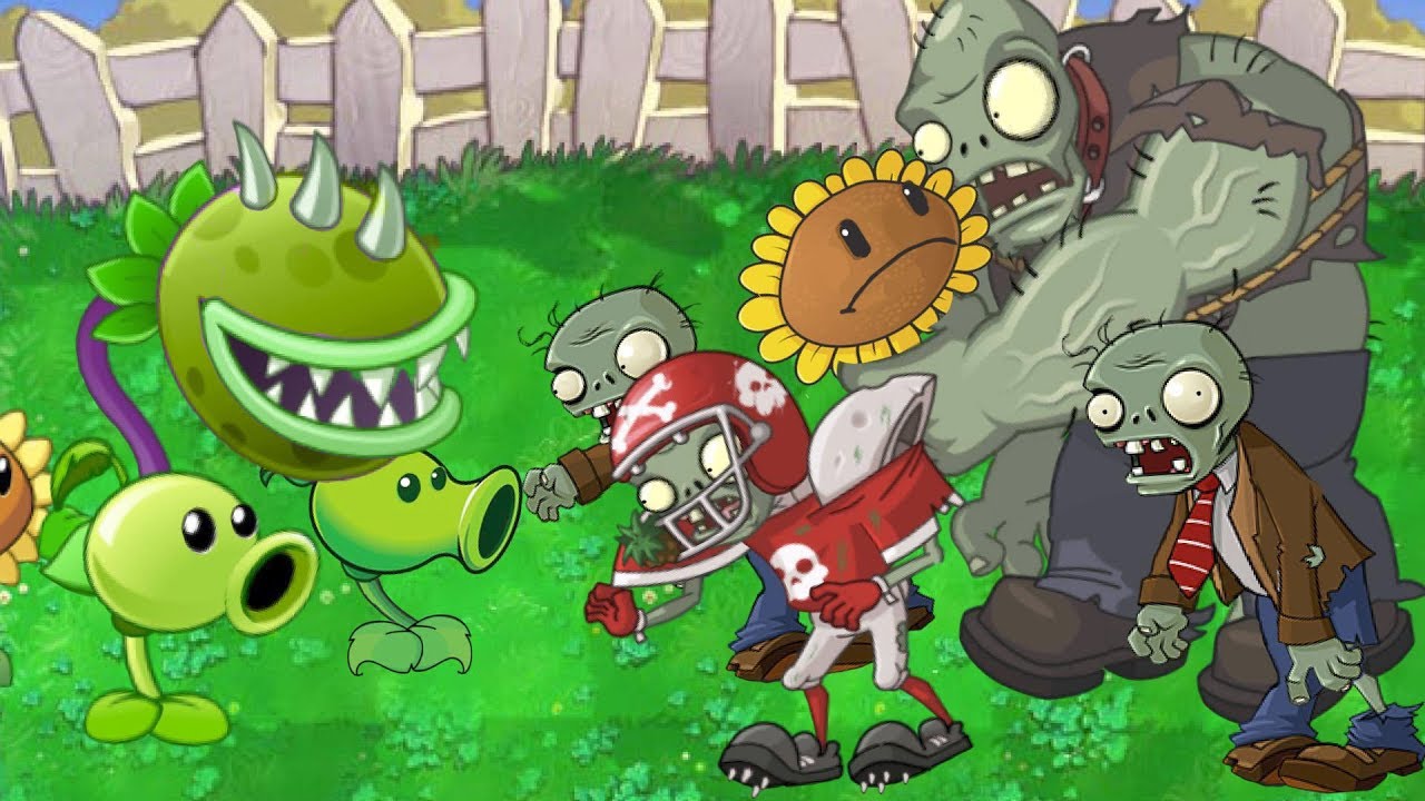Plants vs. Zombies Animation Pvz 2 in the  World of Pvz1 Cartoon