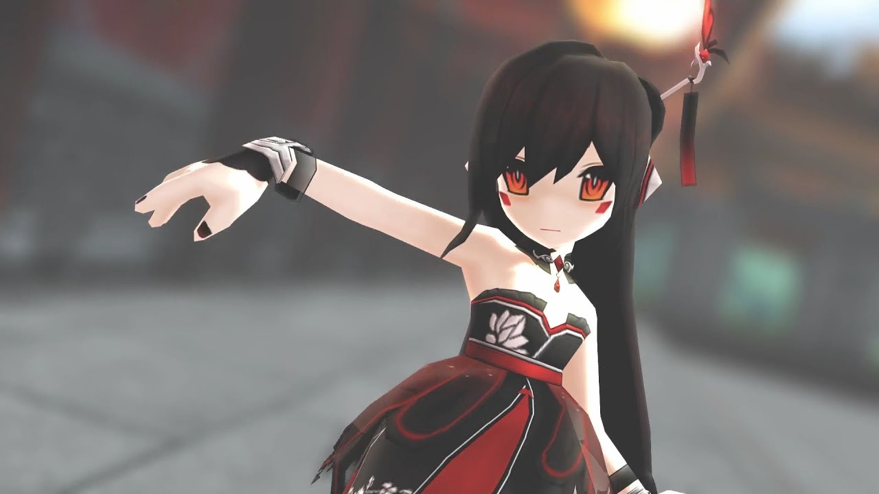 【Elsword MMD】 ❝ Tokiwo・Funka ❞ :: &bull; トキヲ・ファンカ &bull; 【이브 흑운선녀】